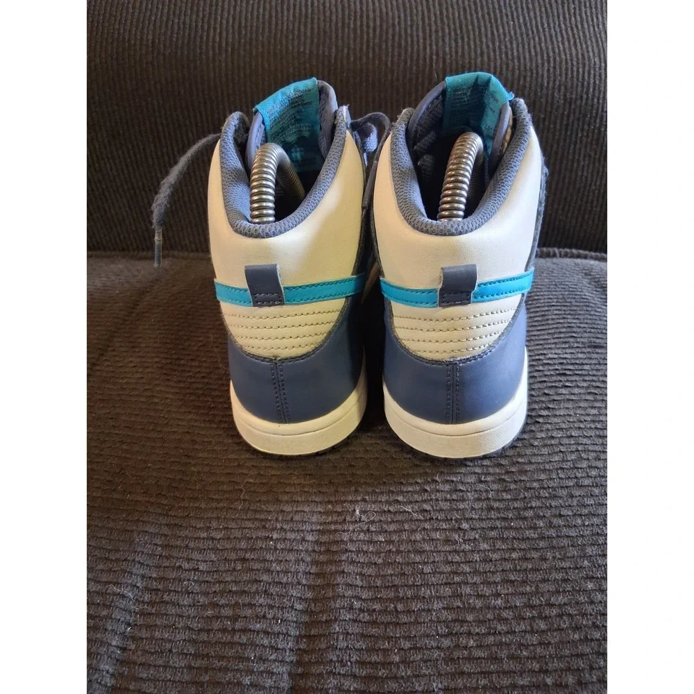 Nike Dunk High Kids 2.5Y Blue & White‎ Basketball Sneakers